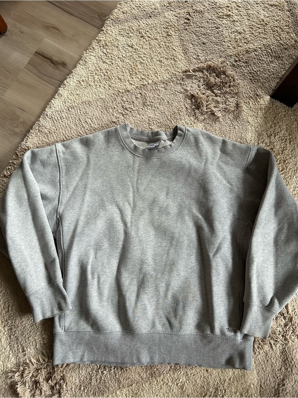 TNA Boyfriend Fit Crewneck - Heather Gray